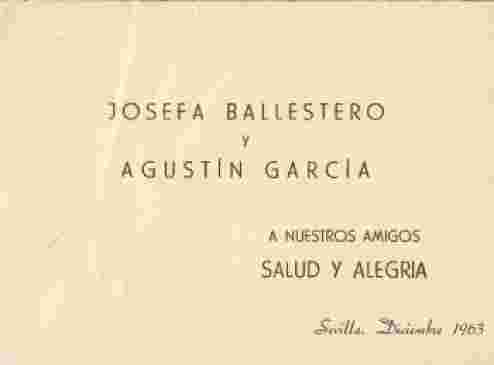 Josefa Ballestero y Agustín García Calvo, 1963