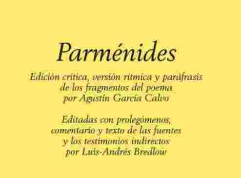 Edición de Parménides